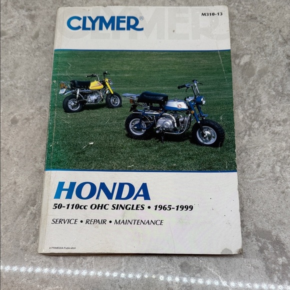 Honda Service Manual - Blue and White - Picture 1 of 8
